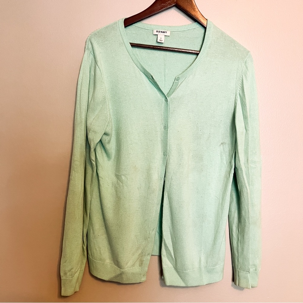 Old Navy Women's Mint Cardigan Sweater- L